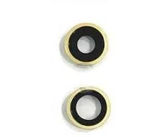 iPhone 11 kameros stikliukas su rėmeliu Geltona (2pcs) ORG