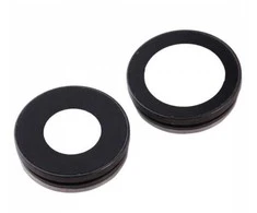 iPhone 11 kameros stikliukas su rėmeliu Juodas (2pcs) ORG