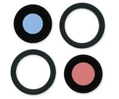 iPhone 14/14 Plus kameros stikliukas su rėmeliu Midnight (2pcs) ORG