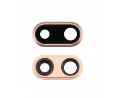 iPhone 8 Plus kameros stikliukas su rėmeliu auksinis ORG