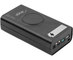 Išorinė baterija 12x Li-Ion Akyga AK-BC-05 37000mAh (2xUSB; 4xUSB-C; QC3.0 22.5W) juoda