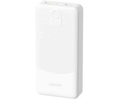 Powerbank Dudao K10 10000mAh 2.4A 2 x USB-A - baltas