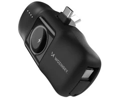 Išorinė baterija POWER BANK Wozinsky (WF16-YCS) USB-C + Apple Watch Charger 5000mAh (20W) juoda