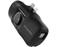 Išorinė baterija POWER BANK Wozinsky (WF16-YLS) lightning + Apple Watch Charger 5000mAh (20W) juoda