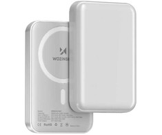 Wozinsky WRW349YWS 10,000 mAh Magnetic Power Bank - baltos spalvos