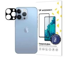 9H Apsauginis stiklas telefono kamerai Apple iPhone 15 Wozinsky Full Camera Glass - juodas