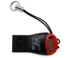 Kortelių skaitytuvas (Micro SD, USB 2.0) juodas