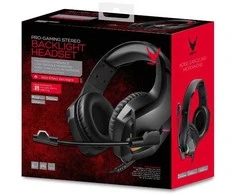 Ausinės Laisvų rankų įranga VARR GAMING VH8050 su mikrofonu (RGB 3,5mm) juoda