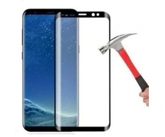 LCD apsauginis stikliukas "5D Full Glue" Samsung G770 S10 Lite lenktas juodas be įpakavimo