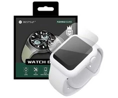 LCD apsauginis stikliukas Bestsuit Lankstus hibridinis stiklas 5D Samsung Galaxy Watch 4 Classic 46mm