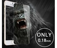 LCD apsauginis stikliukas "Gorilla 0.18mm" Apple iPhone 7/8 juodas be įpakavimo