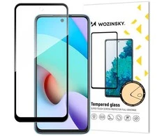 Wozinsky super kietas pilnai klijuojamas grūdintas stiklas su rėmeliu, skirtas Xiaomi Redmi note 11 pro + / 11 pro juodas (juodas)