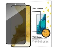 LCD apsauginis stikliukas "Wozinsky Privacy 5D Full Glue" Apple iPhone 15 Pro Max pritaikytas dėklui Anti Spy