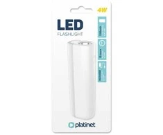 Platinet LED žibintuvėlis (4W 1200mAh) baltas