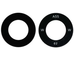 Samsung A356 A35 5G/A556 A55 5G kameros stikliukas Juodas (lens Wide) 1pcs (service pack)