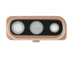 Samsung A505 A50 2019/A705 A70 2019 kameros stikliukas su rėmeliu rausvas (Coral) ORG