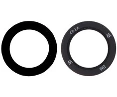 Samsung S911/S916 S23/S23 Plus kameros stikliukas Juodas (lens Main/UW) (service pack)