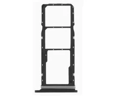 SIM kortelės laikiklis Samsung A057 A05S 2023 Juodas originalus (service pack)