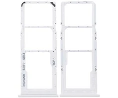 SIM kortelės laikiklis Samsung A125 A12/A127 A12S Baltas originalus (service pack)