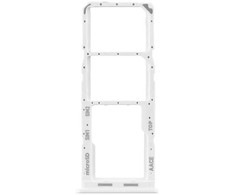 SIM kortelės laikiklis Samsung A13 A135/A137 Baltas originalus (service pack)