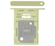 SIM kortelės laikiklis Samsung A155 A15 4G Geltona originalus (service pack)