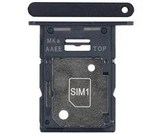 SIM kortelės laikiklis Samsung A155 A15 4G Brave Juodas originalus (service pack)