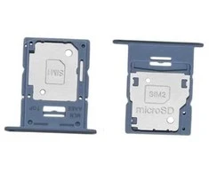 SIM kortelės laikiklis Samsung A155 A15 4G Mėlyna originalus (service pack)