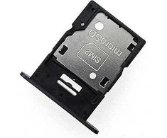 SIM kortelės laikiklis Samsung A156 A15 5G Brave Juodas originalus (service pack)