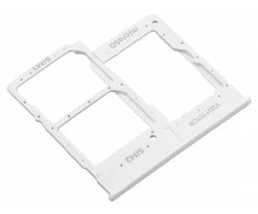SIM kortelės laikiklis Samsung A202 A20e 2019 Baltas originalus (service pack)
