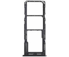 SIM kortelės laikiklis Samsung A225 A22 4G 2021 Juodas originalus (service pack)