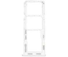 SIM kortelės laikiklis Samsung A225 A22 4G 2021 Baltas originalus (service pack)