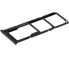 SIM kortelės laikiklis Samsung A226 A22 5G Juodas originalus (service pack)
