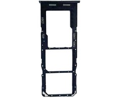 SIM kortelės laikiklis Samsung A236 A23 5G Juodas originalus (service pack)