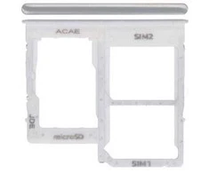 SIM kortelės laikiklis Samsung A315 A31 2020 Prism Crush Baltas originalus (service pack)