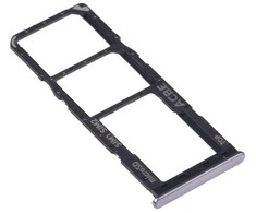 SIM kortelės laikiklis Samsung A325 A32 4G 2021 Juodas originalus (service pack)