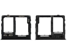 SIM kortelės laikiklis Samsung A326 A32 5G 2021 Juodas originalus (service pack)