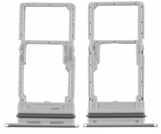SIM kortelės laikiklis Samsung A346 A34 5G 2023 Sidabrinis originalus (service pack)