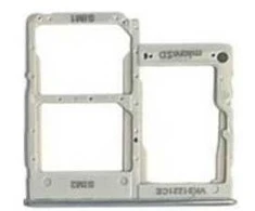 SIM kortelės laikiklis Samsung A415 A41 2020 Prism Crush Baltas ORG
