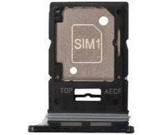 SIM kortelės laikiklis Samsung A536 A53 5G Awesome Juodas originalus (service pack)