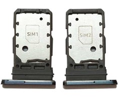 SIM kortelės laikiklis Samsung G998 S21 Ultra 5G Phantom Juodas originalus (service pack)