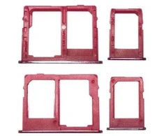 SIM kortelės laikiklis Samsung J415 J4+/J610 J6+ rožinis Rose Rožinė (2vnt) originalus (used Grade A) (Atnaujinta)