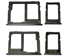 SIM kortelės laikiklis Samsung J610 J6+ 2018 (2 vnt) juodas ORG