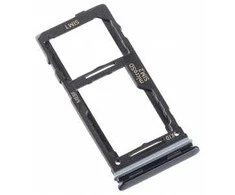 SIM kortelės laikiklis Samsung M526 M52 5G Juodas originalus (service pack)
