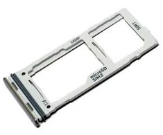 SIM kortelės laikiklis Samsung M526 M52 5G Baltas originalus (service pack)