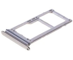 SIM kortelės laikiklis Samsung S10e/S10/S10+ DUAL Baltas/Sidabrinis originalus (used Grade A) (Atnaujinta)