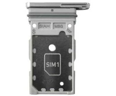 Blue SIM kortelės laikiklis Samsung S918 S23 Ultra Dual Sky Mėlyna/Lime originalus (service pack)