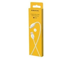 USB kabelis BOROFONE BX19 Benefit "lightning" baltas 1m