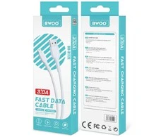 BWOO kabelis X172L USB - Lightning 1,0 m 3A baltas