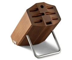 6 peilis and 2 accessories block