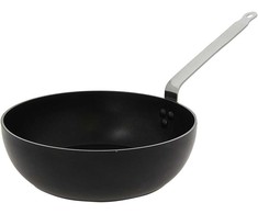 De Buyer Wok keptuvė, 28 cm, intensyviai šokoladinė